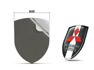 Mitsubishi Domed Decals Sticker Car Luxury Stylish Design